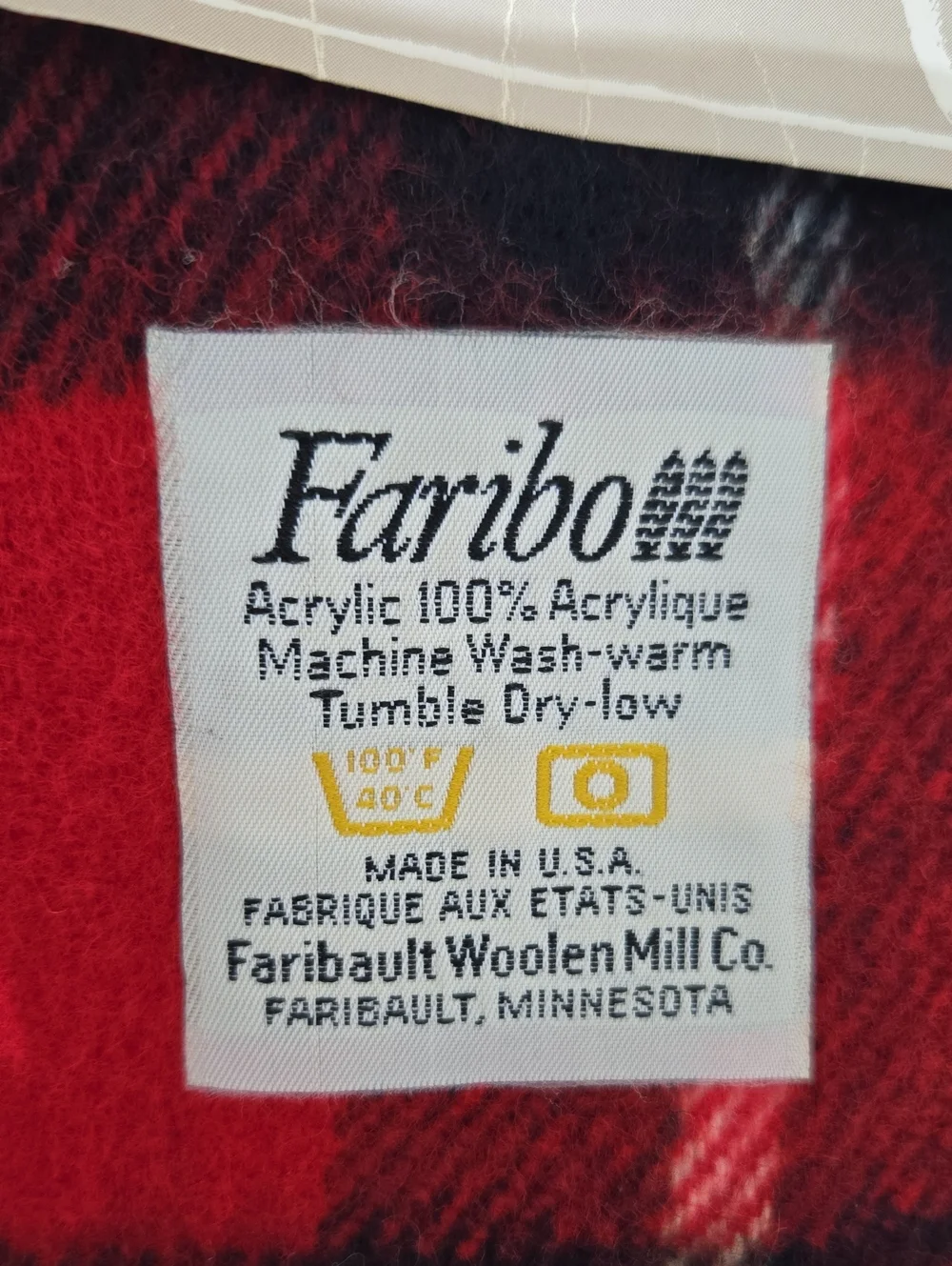 Faribo fringe blanket traditional
